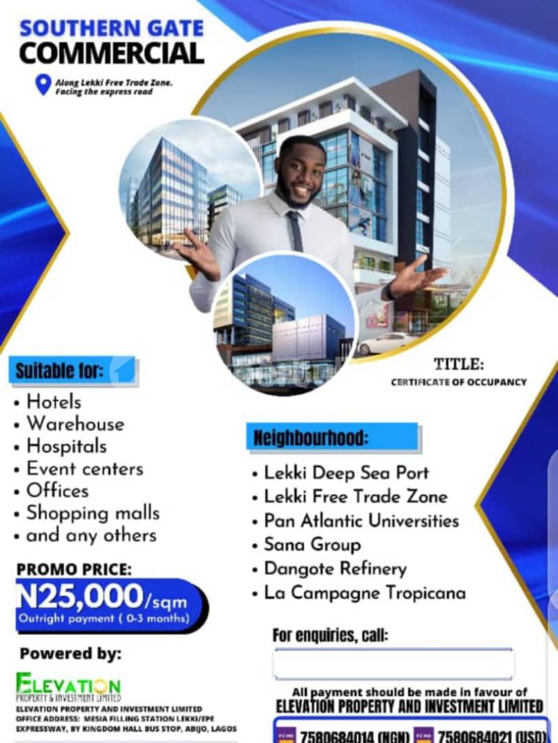 Land for sale Free Trade Zone Ibeju-Lekki Lagos