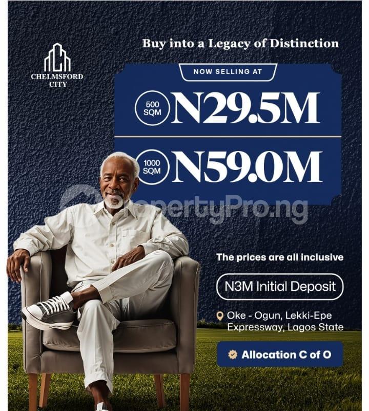 Land for sale Oke Ogun, Lekki Epe Expressway, Ibeju-Lekki Lagos - 0