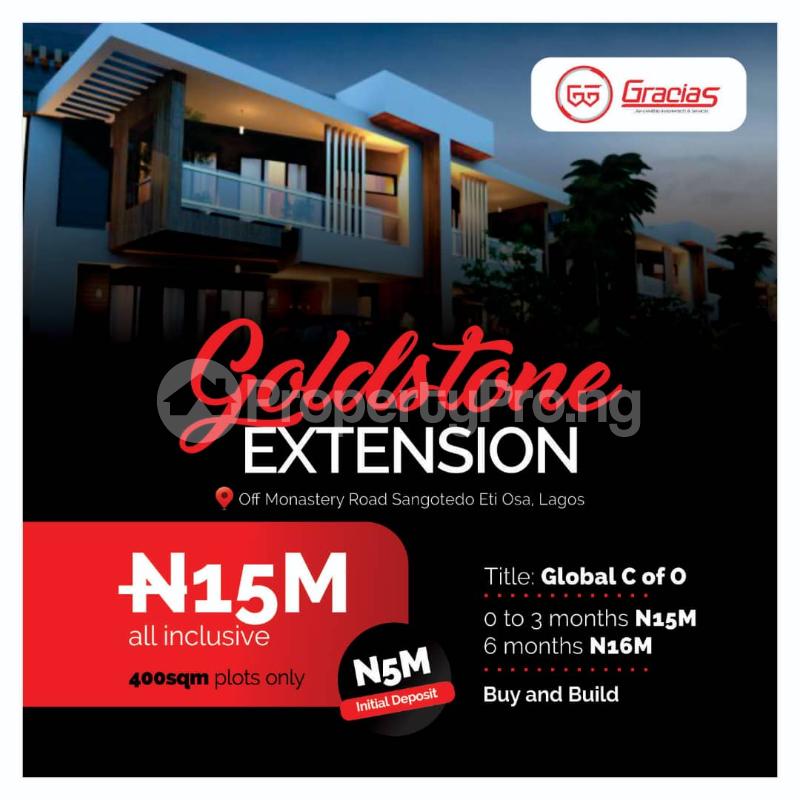 Land for sale Sangotedo Lagos