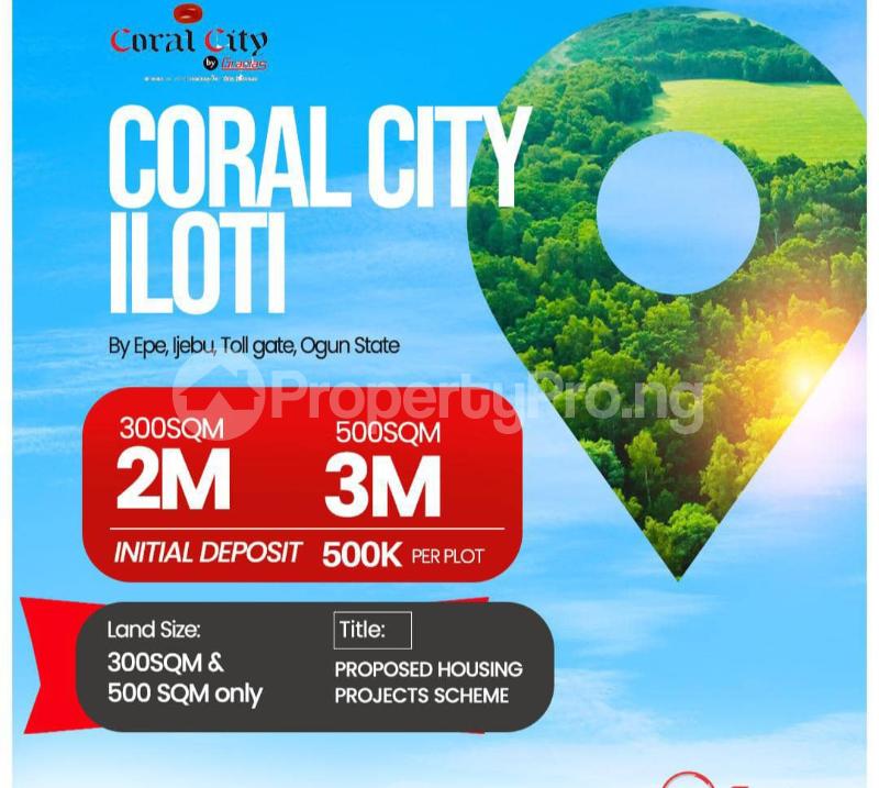 Land for sale Iloti/ Coral City/ Epe Ijebu Road, Ogun State Ijebu Ode Ogun