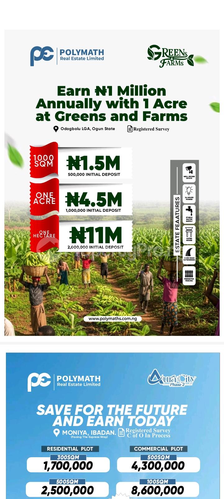 Land for sale Odogbolu Ogun