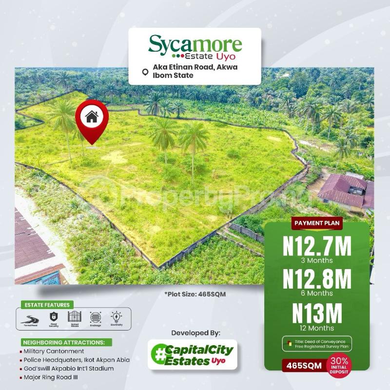Land for sale Ndon Obot Idim/ Sycamore Estate/ikot Otong Nsit, Uyo Akwa Ibom