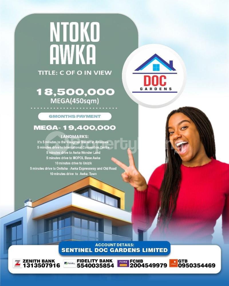 Land for sale Doc Gardens Ntokor Awka South Anambra