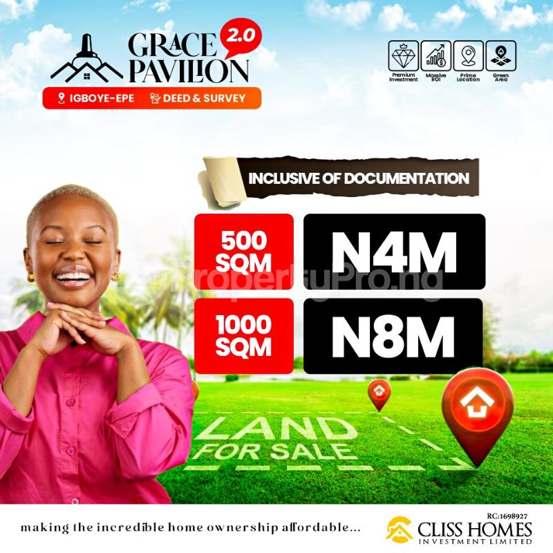 Land for sale Igboye Epe/ Grace Pavilion Estate 2.0 Epe Lagos