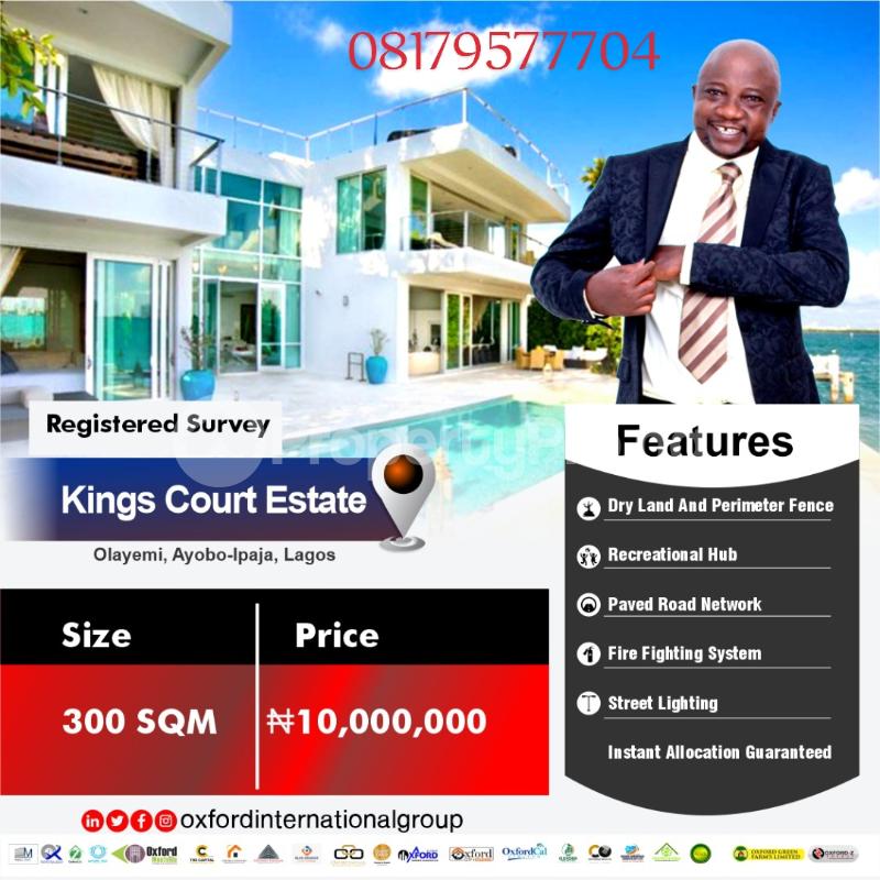 Land for sale Ayobo Ipaja Lagos