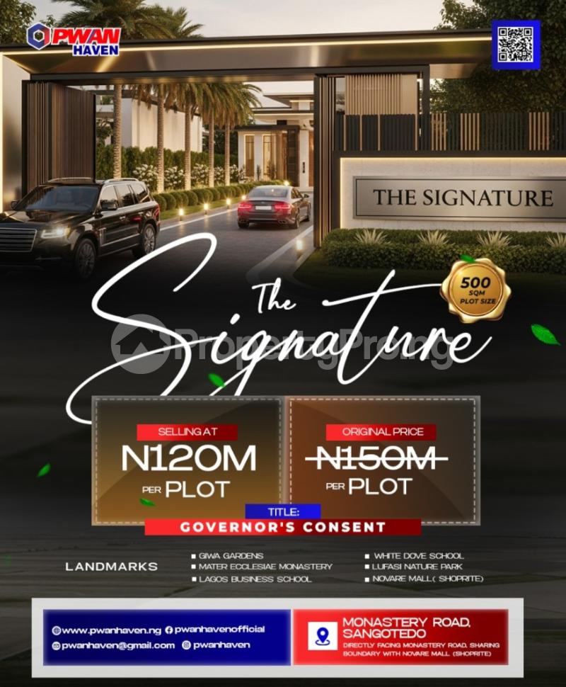 Land for sale Monastery Road Sangotedo Ajah Lagos