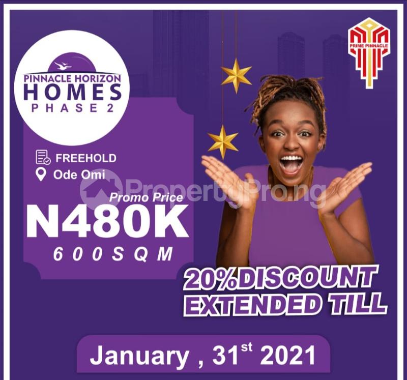 Land for sale Pinnacle Horizon Homes, Ode Omi. Ibeju-Lekki Lagos