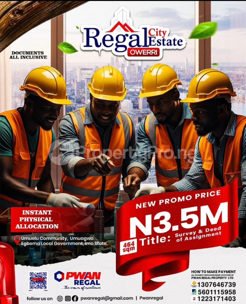 Land for sale Umuelu Community, Umuagwo Egbema Local Government Ohaji/Egbema Imo