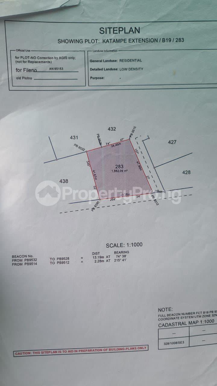 Land for sale Katampe Ext Abuja