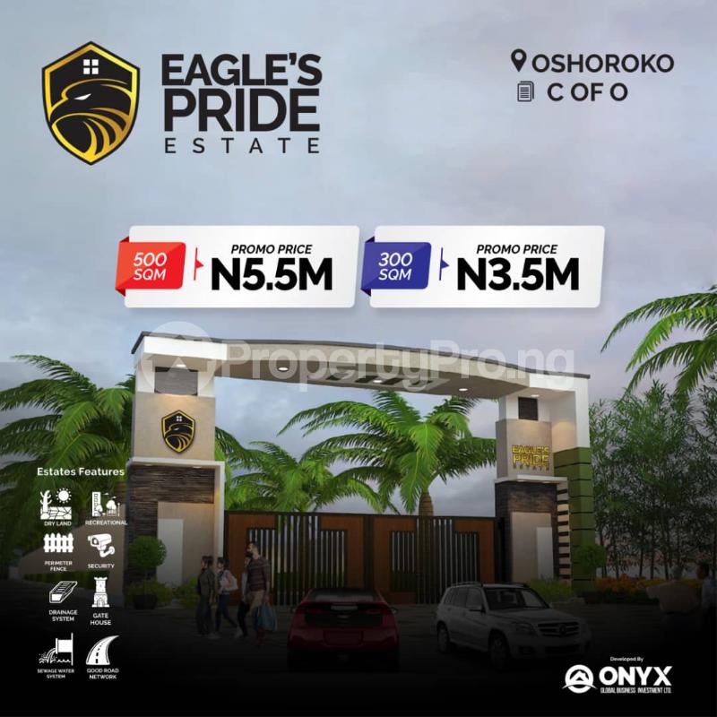 Land for sale Eagle's Pride Estate, Oshoroko. Less Than 3mins Drive From Dangote Refinery Free Trade Zone Ibeju-Lekki Lagos