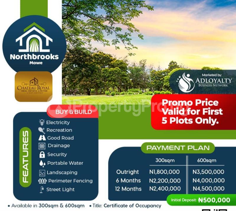Land for sale Mowe Obafemi Owode Ogun