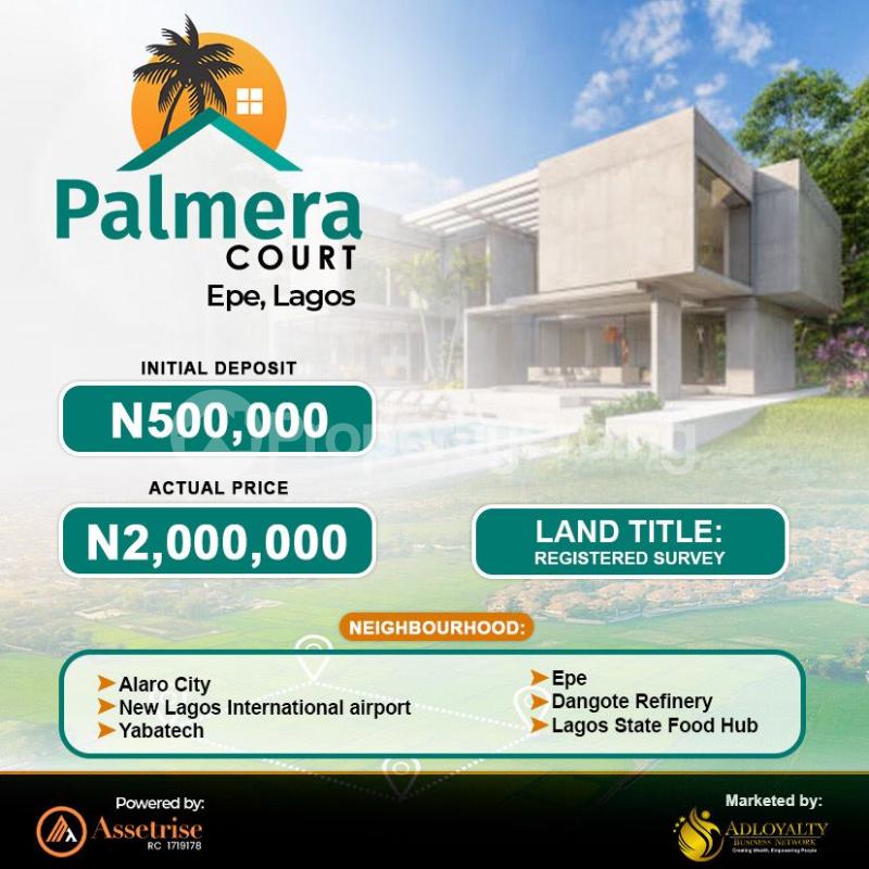 Land for sale Ketu Epe/palmera Court/ Ejerin Waterside Epe Lagos