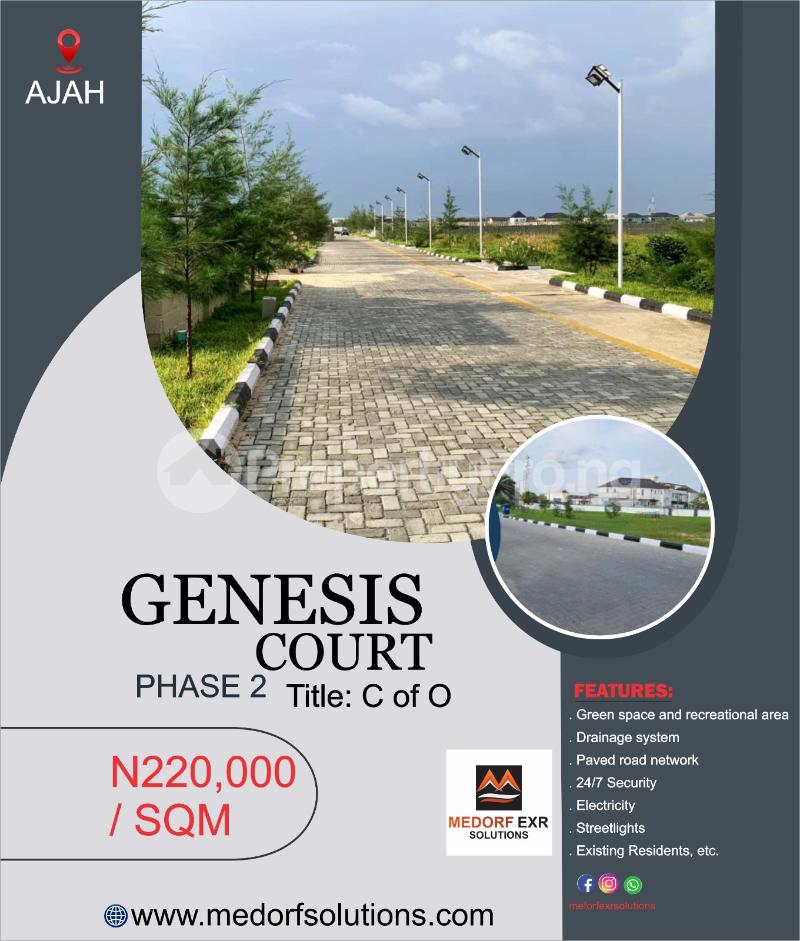 Land for sale Genesis Court Phase 2 Badore Ajah Lagos