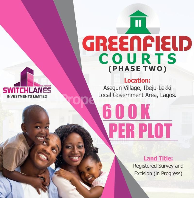Land for sale Asegun Akodo Ise Ibeju-Lekki Lagos