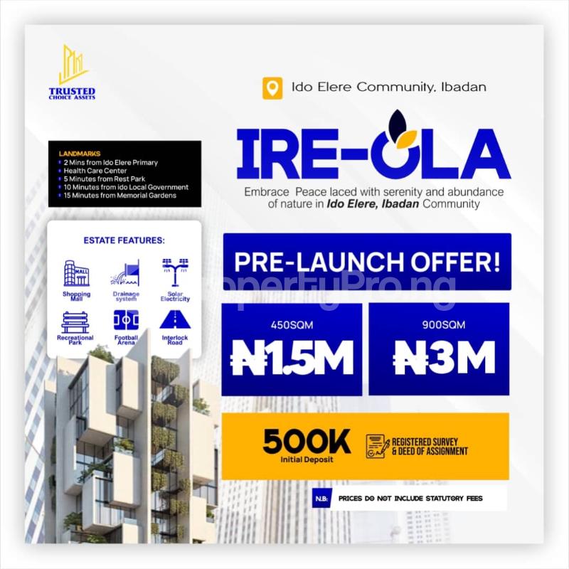 Land for sale Ido Elere Ido Oyo