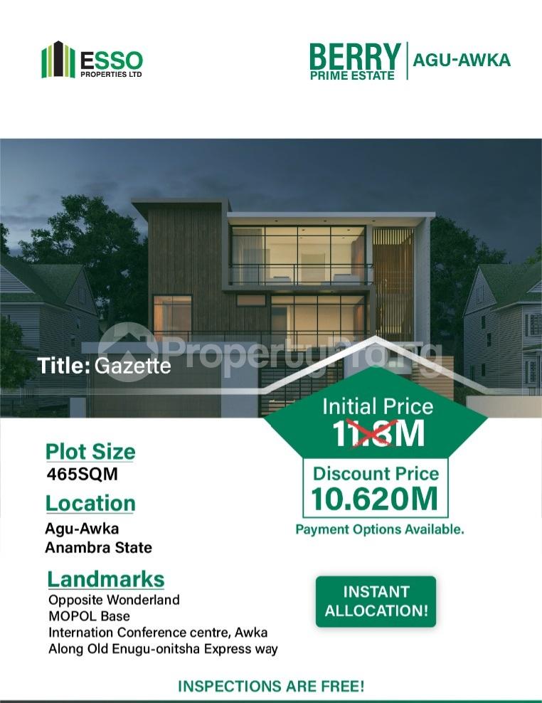 Land for sale International Conference Centre, Mopol Base Awka South Anambra