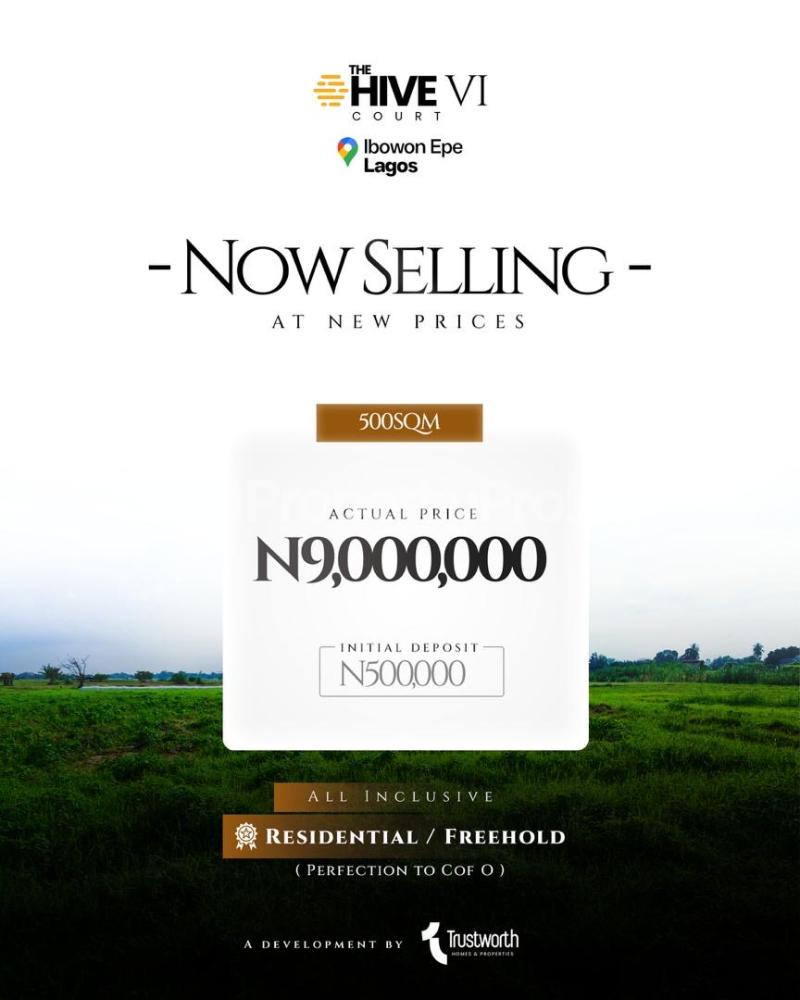 Land for sale The Hive Court Epe Lagos