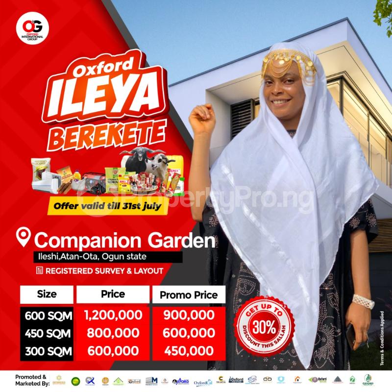 Land for sale Sango Ota Ado Odo/Ota Ogun