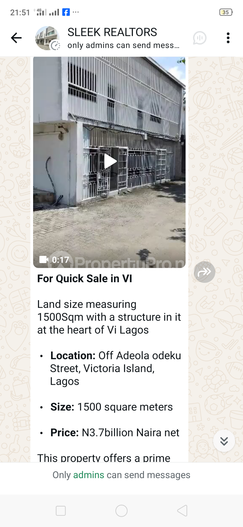 Land for sale Off Adeola Adeku Street Adeola Odeku Victoria Island Lagos