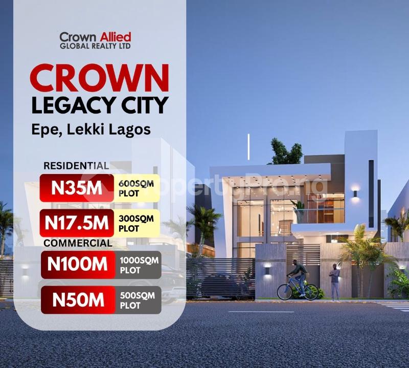 Land for rent Crown Legacy City Epe Lagos