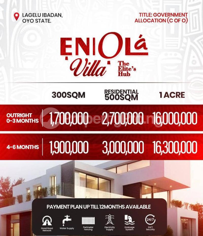 Land for sale Lagelu Ibadan Oyo