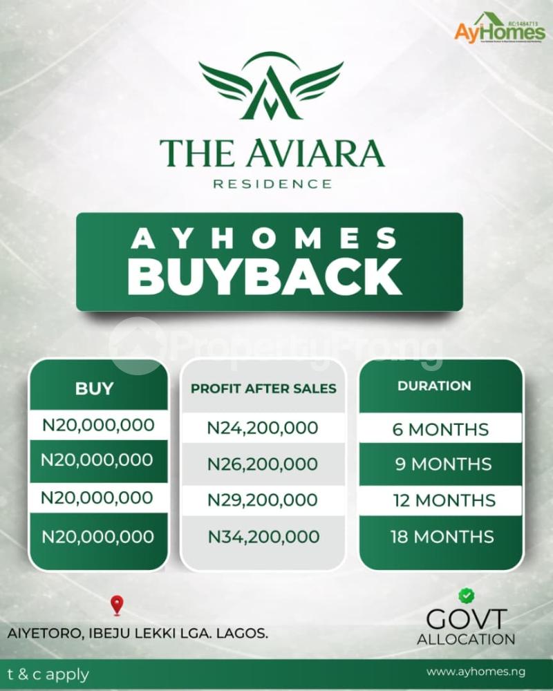 Land for sale Ayetoro Street| Ay Homes | Eleko Ibeju-Lekki Lagos