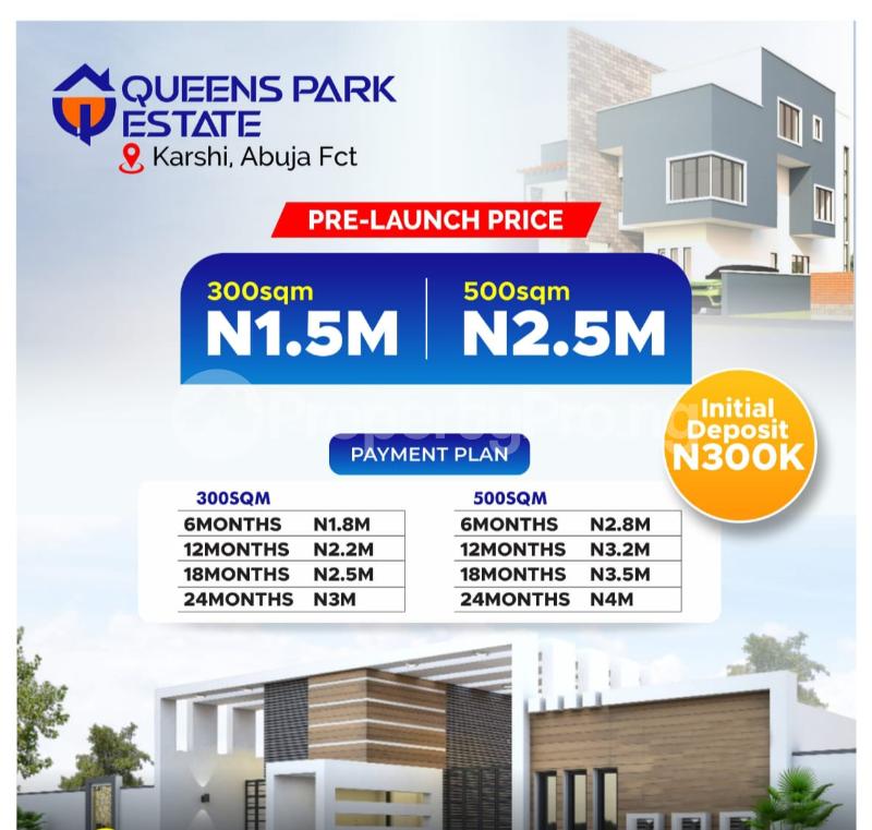 Land for sale Queens Parks Estate Karshi Kuje Abuja