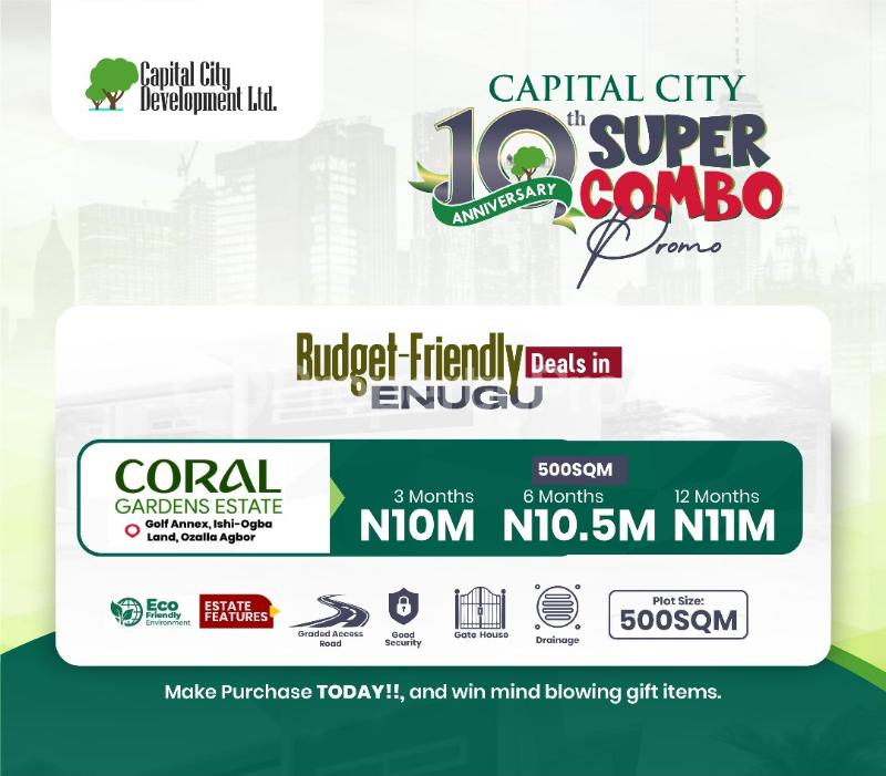 Land for sale Ozalla Argbor/ Coral Garden Estate/golf Annex Enugu Enugu