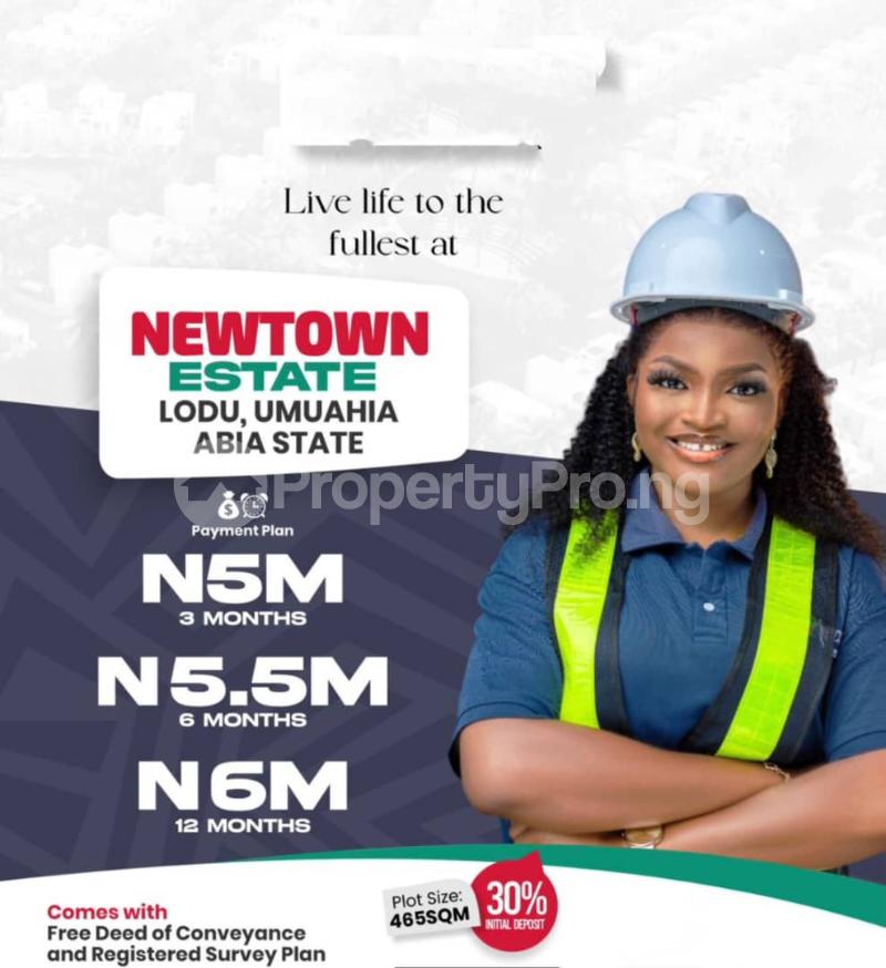 Land for sale Lodu/ Newtown Estate/ 2min From Government College Umuahia Umuahia South Abia