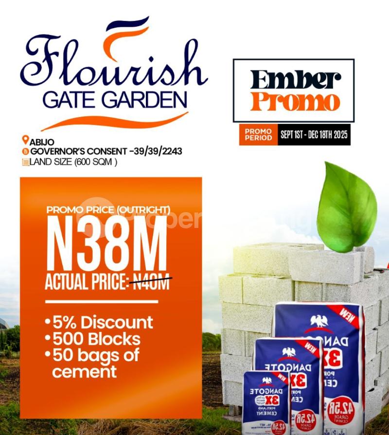Land for sale Abijo/ Flourish Gate Estate Abijo Ajah Lagos - 1