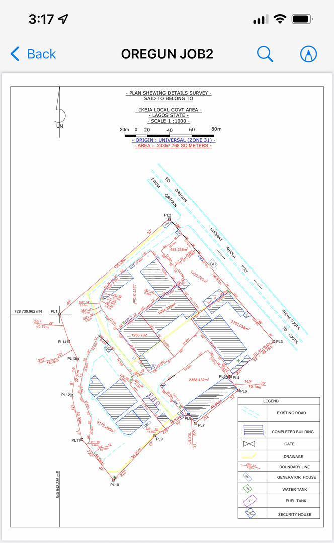 Land for sale Kudirat Abiola Way Oregun Ikeja Lagos