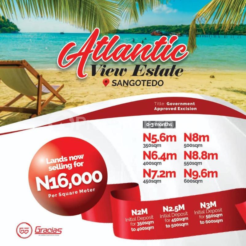 Land for sale Novare Mall Shoprite Sangotedo Lagos