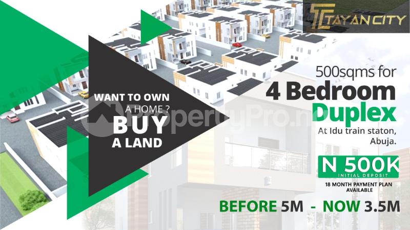 4 bedroom Land for sale Beside Idu Train Station Idu Idu Abuja