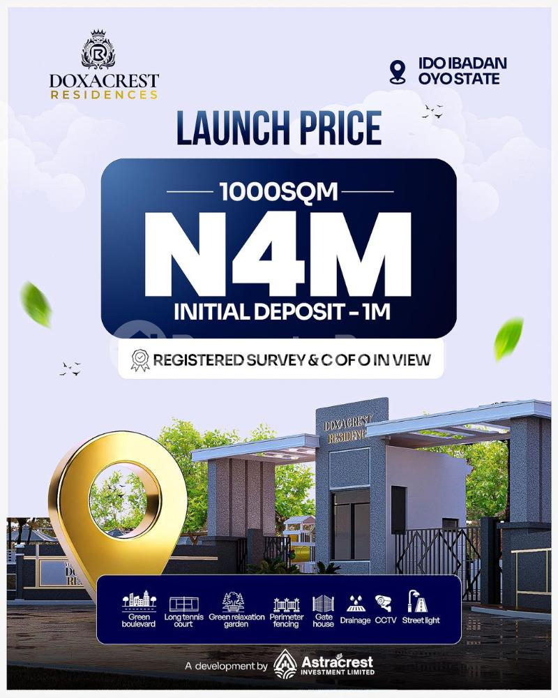 Land for sale Ladoke Akintola Train Station Ido Oyo - 0