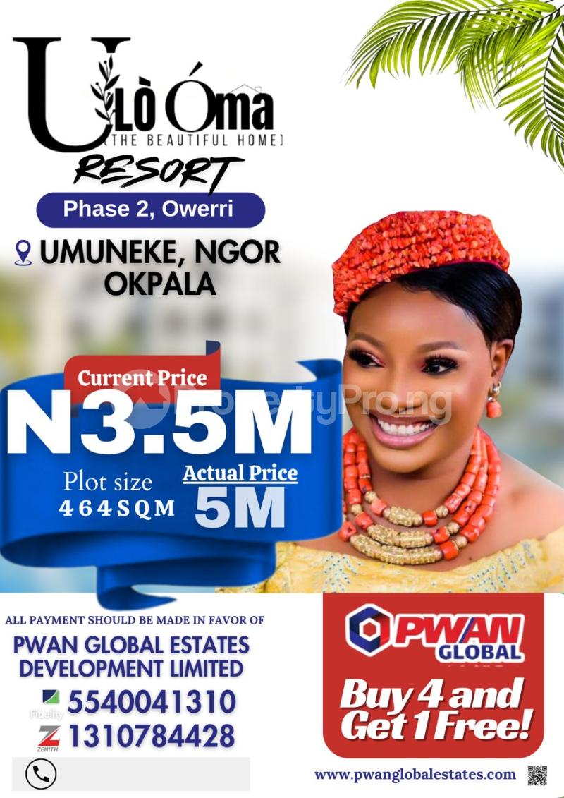 Land for sale ? 10 Minutes Drive To Zion Ministry Permanent Site. ? Few Minutes Drive To Sam Mbakwe Airport. ? Fee Minutes Drive To Ngor Okpala Lga Headquarter. Ngor-Okpala Imo