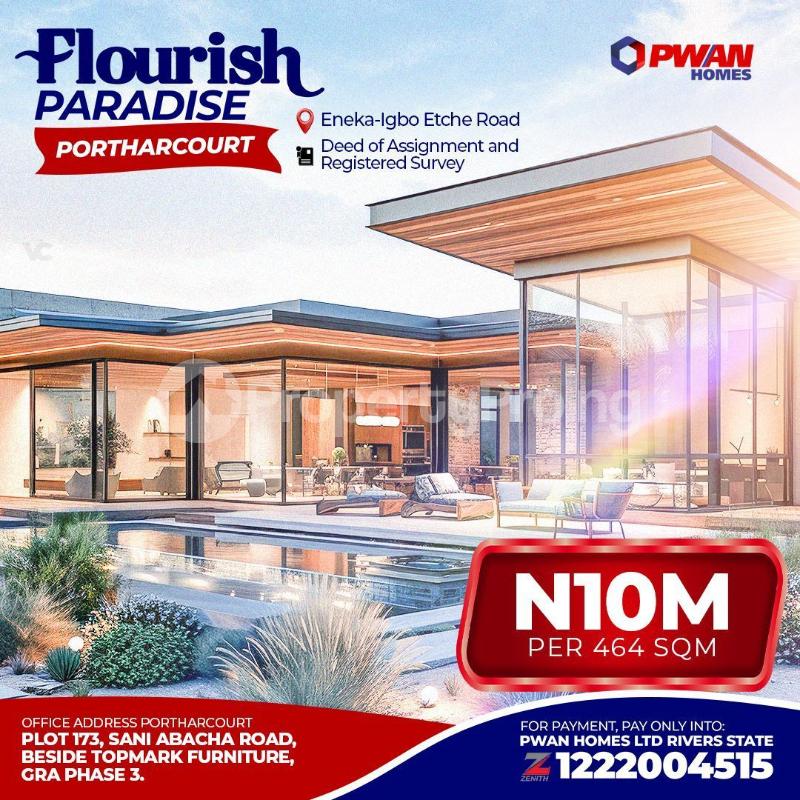 Land for sale  ?? Eneka Igbo Etche Junction (new Ring Road) ?? Eneka Roundabout ?? Rumukwurushi Flyover (tank Junction) ?? Eleme Junction Port Harcourt Rivers