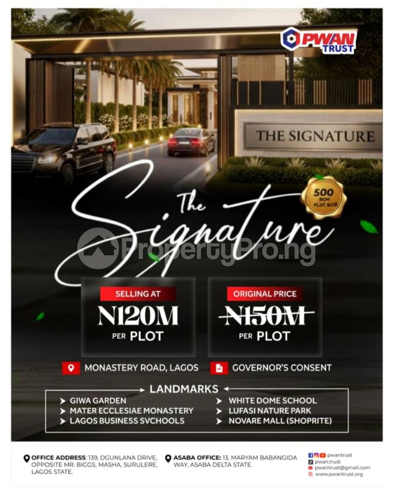 Land for sale Monastery Road Ogombo Sangotedo Ajah Lagos