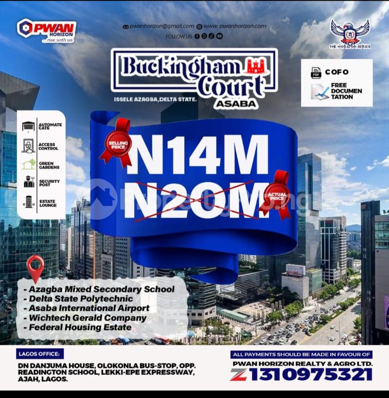 Land for sale Issele Azagba Delta State Asaba Delta