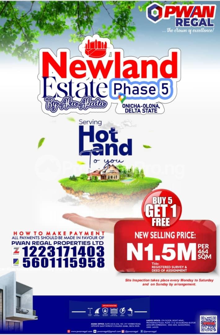 Land for sale Onitcha Olona, Asaba Delta