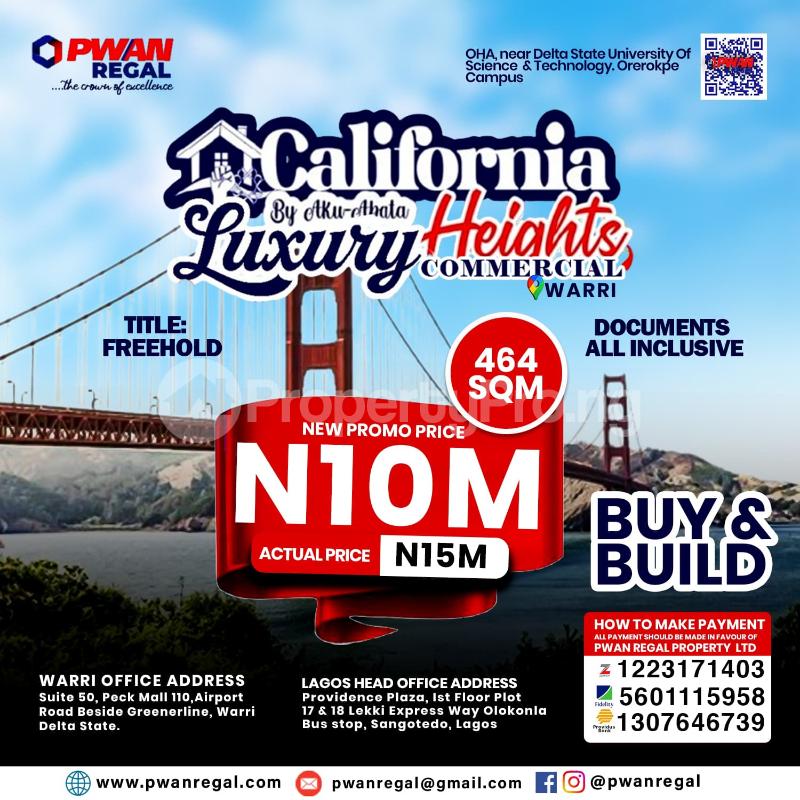 Land for sale Oha, Near Delta State University Of Science And Technology, Orerokpe Campus Warri Delta - 0