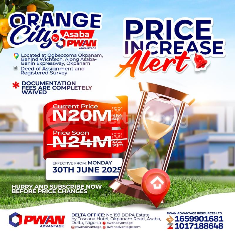 Land for sale Located At Ogbeozoma Okpanam, Behind Wichtech Along Asaba Benin Expressway, Okpanam, Asaba Delta