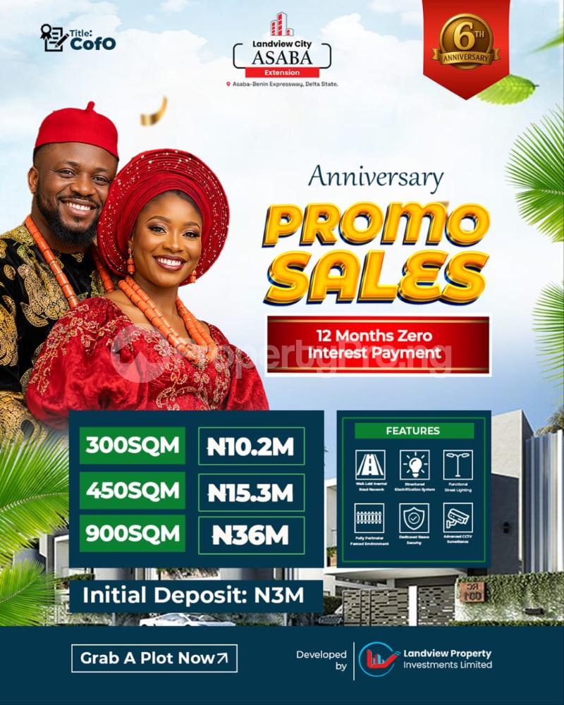 Land for sale Asaba Benin Expressway Asaba Delta
