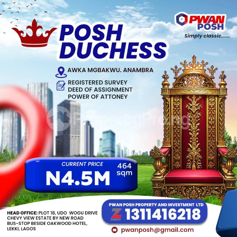 Land for sale ?? Anambra State Polytechnic ?? Federal Government Youth Development Centre ?? Proposed New Site For Innoson Motor Company ?? Coscharis Motor ?? Capital One Oil New Site ?? Ten Minutes To Awka Government House Awka North Anambra