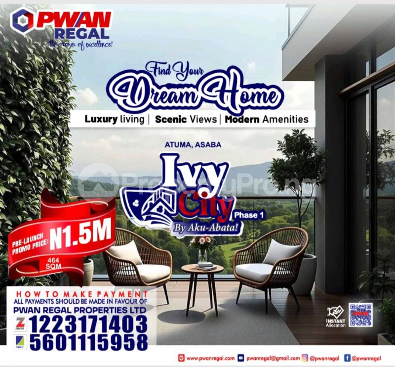 Land for sale Atuma, Asaba Delta