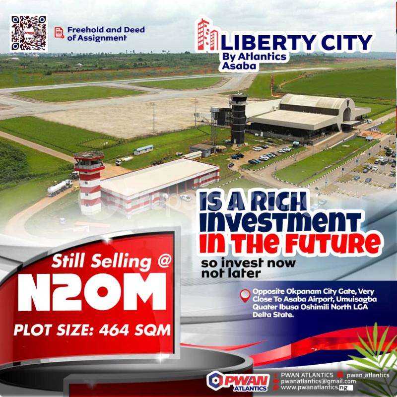Land for sale Opposite Okpanam City Gate Very Close To Asaba Airport Umuisagba Quarter Ibusa Oshimili North Lga . Asaba Delta