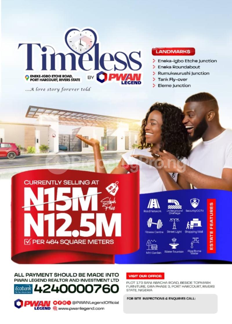 Land for sale Eneka Igbo Etche Portharcourt Port Harcourt Rivers