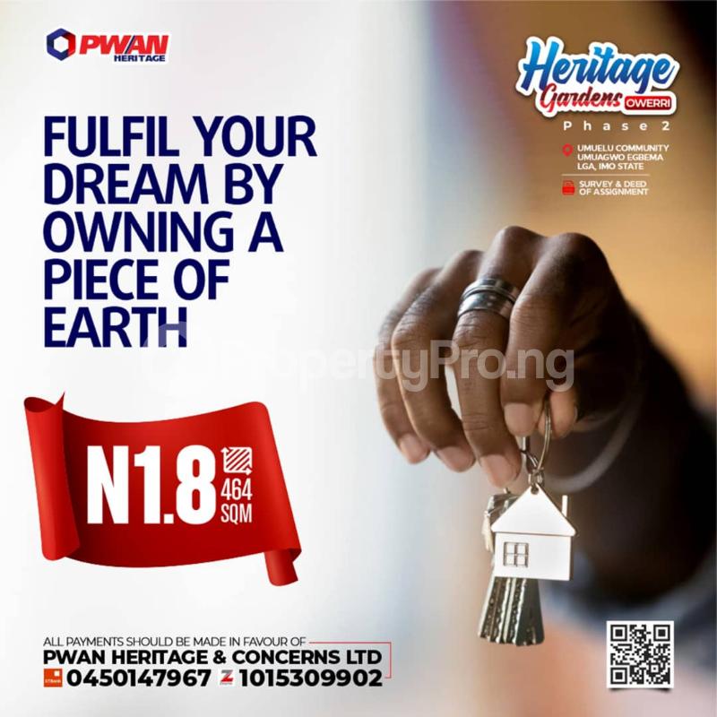 Land for sale Umuelu Community Owerri Imo