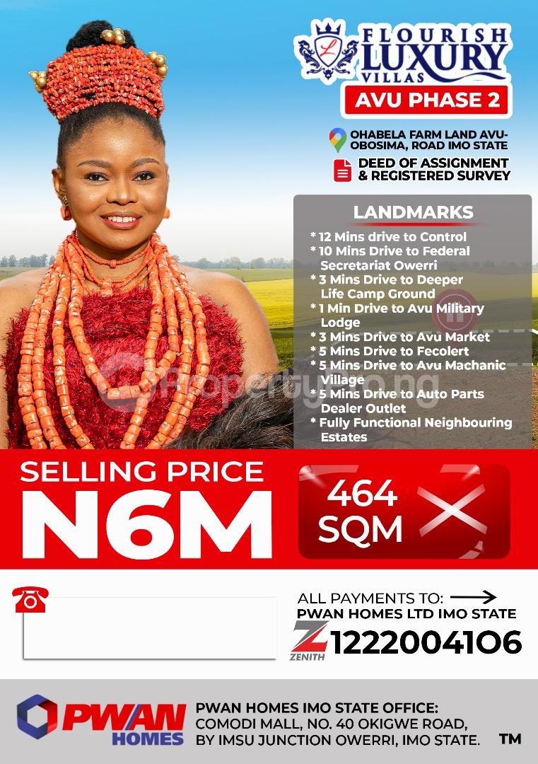 Land for sale ?? 12 Mins Drive To Control ?? 10 Mins Drive To Federal Secretariat Owerri ?? 3 Mins Drive To Deeper Life Camp Ground ?? 1 Mins Drive To Avu Military Lodge Owerri Imo - 0