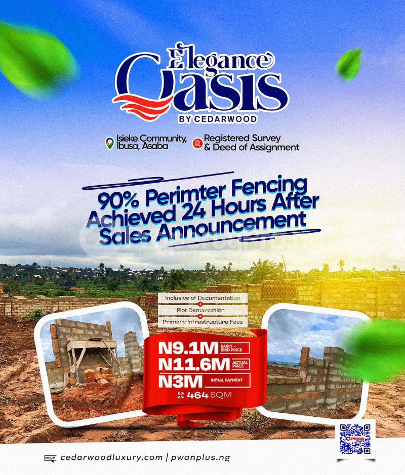 Land for sale Isieke Community Ibusa, Asaba Delta