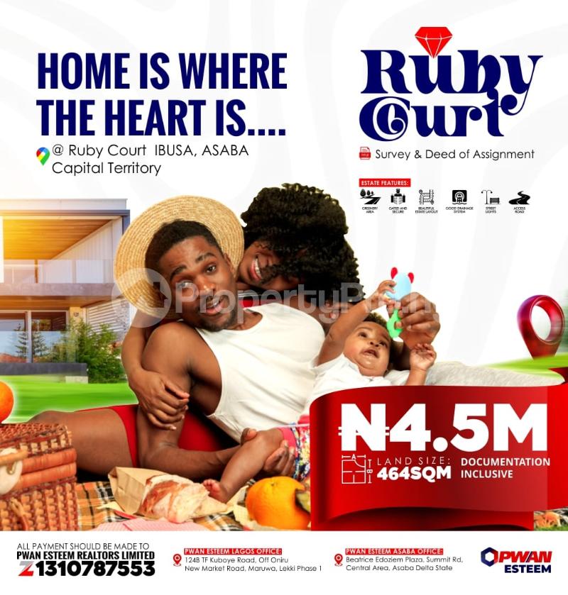 Land for sale Ruby Court Ibusa, Asaba Capital Territory, Asaba Delta